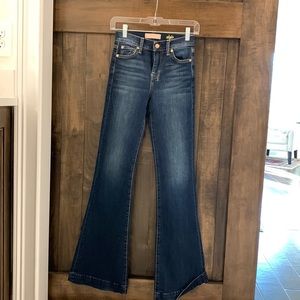 7 SEVEN WOMENS DOJO FLARE JEANS
